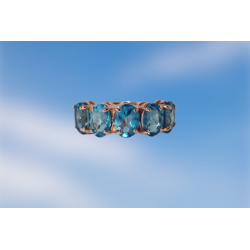 Gold ring with topazes