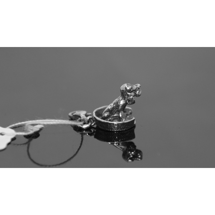Silver pendant "Dog"
