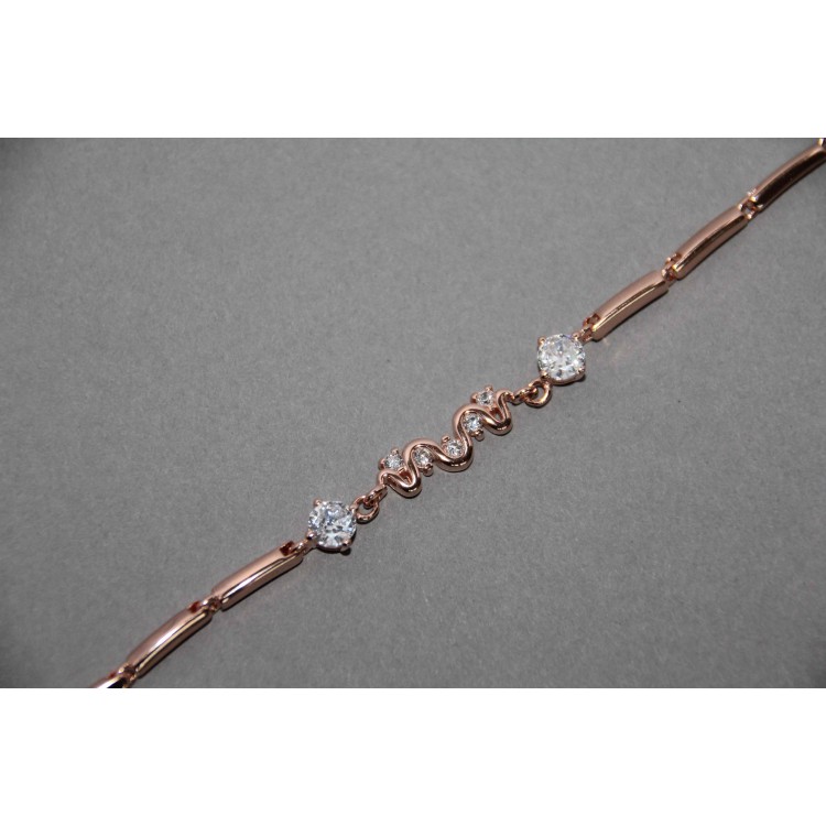 Gold-plated silver bracelet