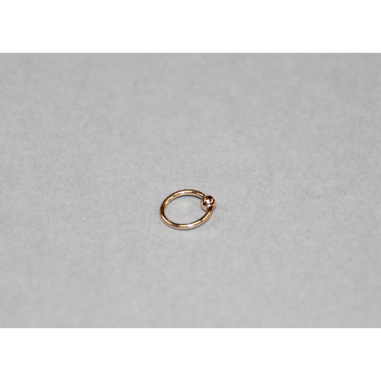 Nail gold earring