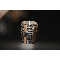 Серебряное кольцо из двух частей