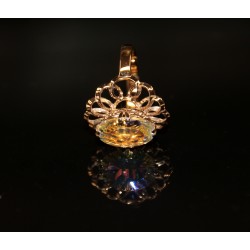 Gold ring with mystic quartz