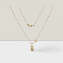 Gold chain with pendant "Girl"