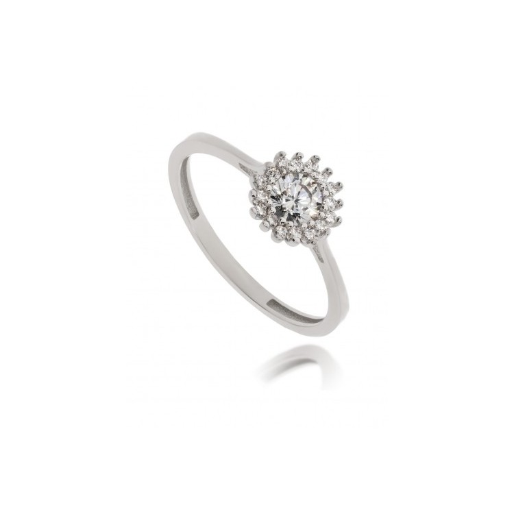 White gold ring