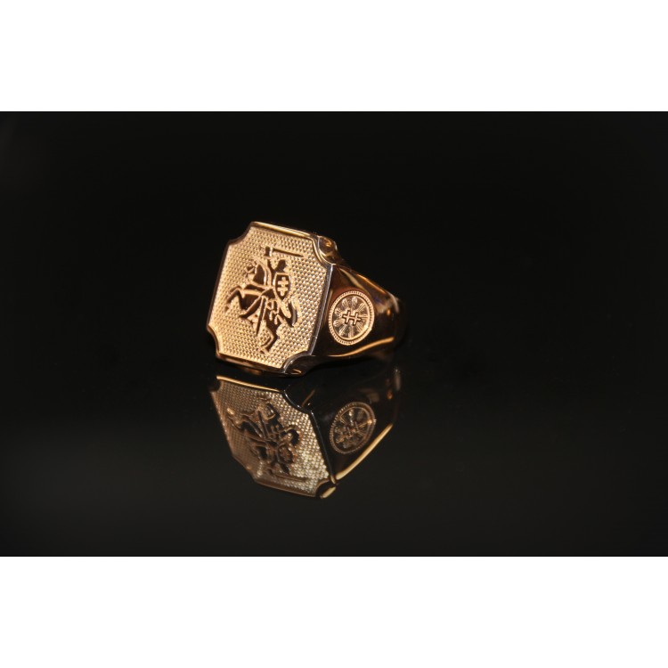 Gold men's ring "Vytis"