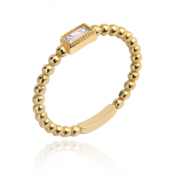 Auksinis minimalistinis žiedas