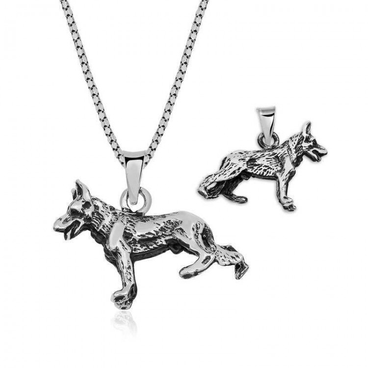 Pendant "Dog" with a chain