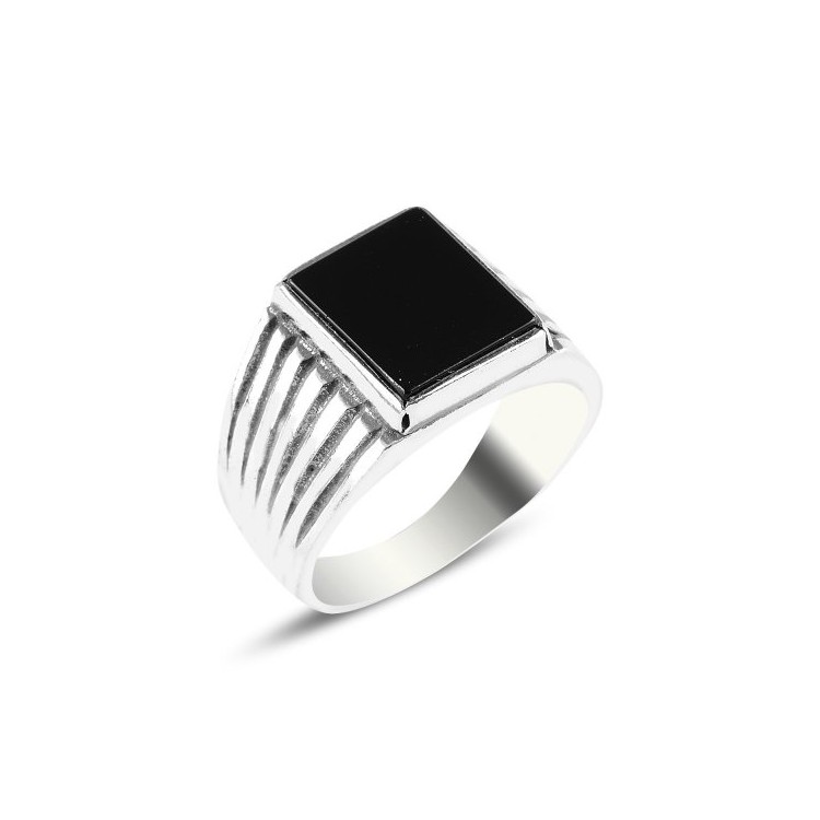 Silver men's ring