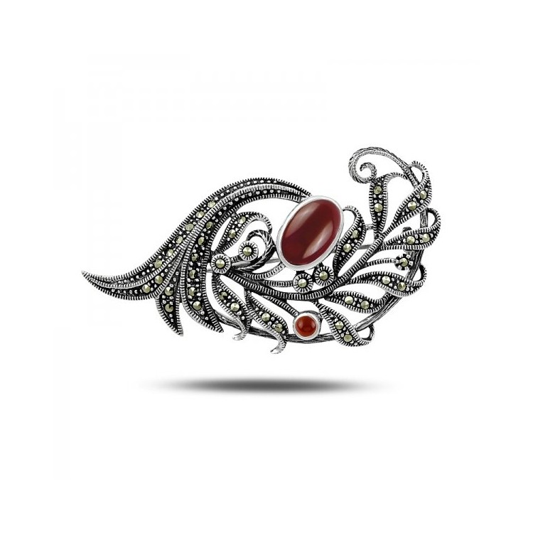 Silver brooch