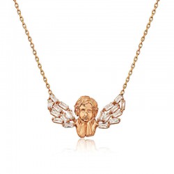 Gilded silver pendant "Angel"