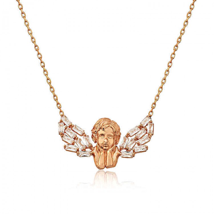 Gilded silver pendant "Angel"