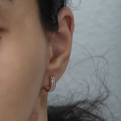 Gold-plated silver earrings