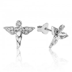 Silver earrings "Angels"