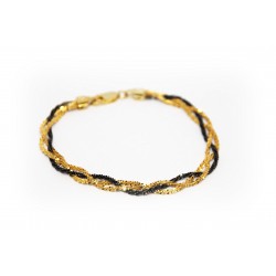 Gold-plated silver bracelet