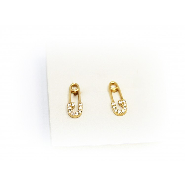 Gold earrings