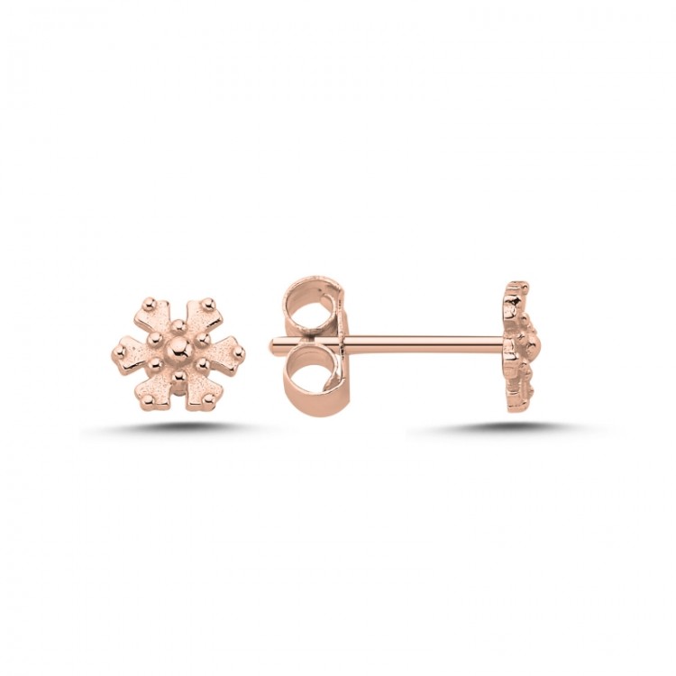 Minimalist gold-plated silver earrings