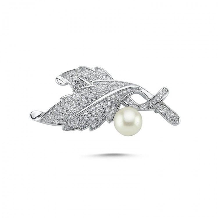Silver brooch - pendant