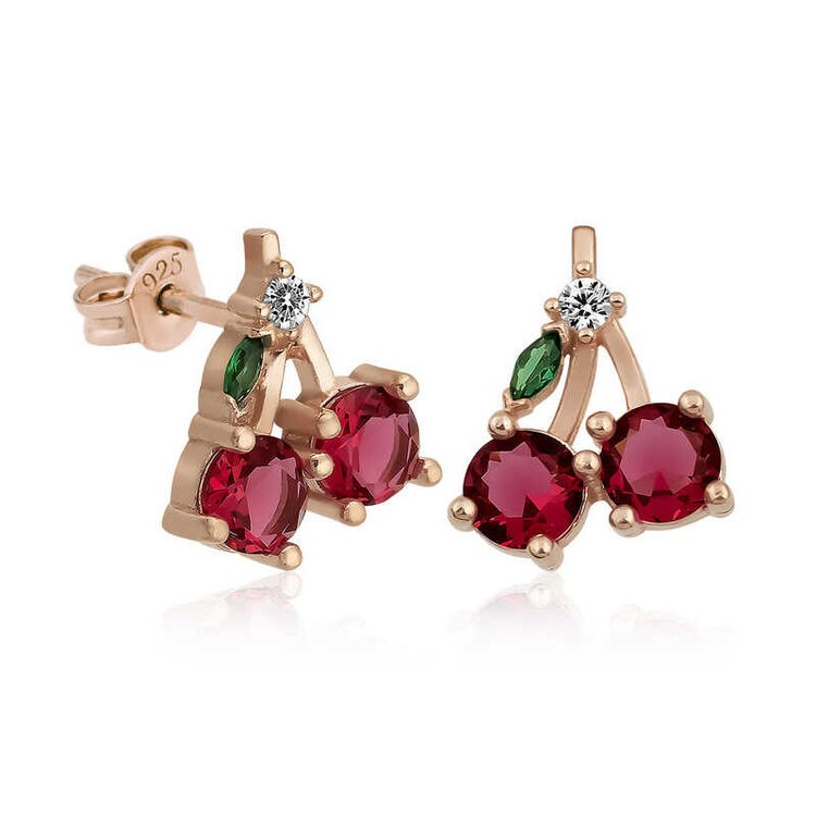 Gold-plated silver earrings