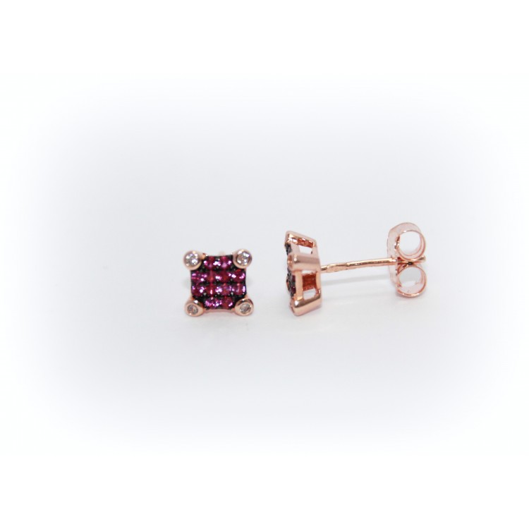 Gold-plated silver earrings