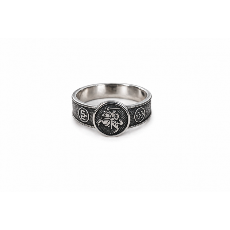 Silver men's ring "Vytis"