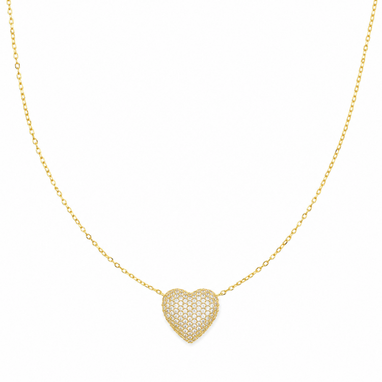 Gold-plated silver chain with pendant