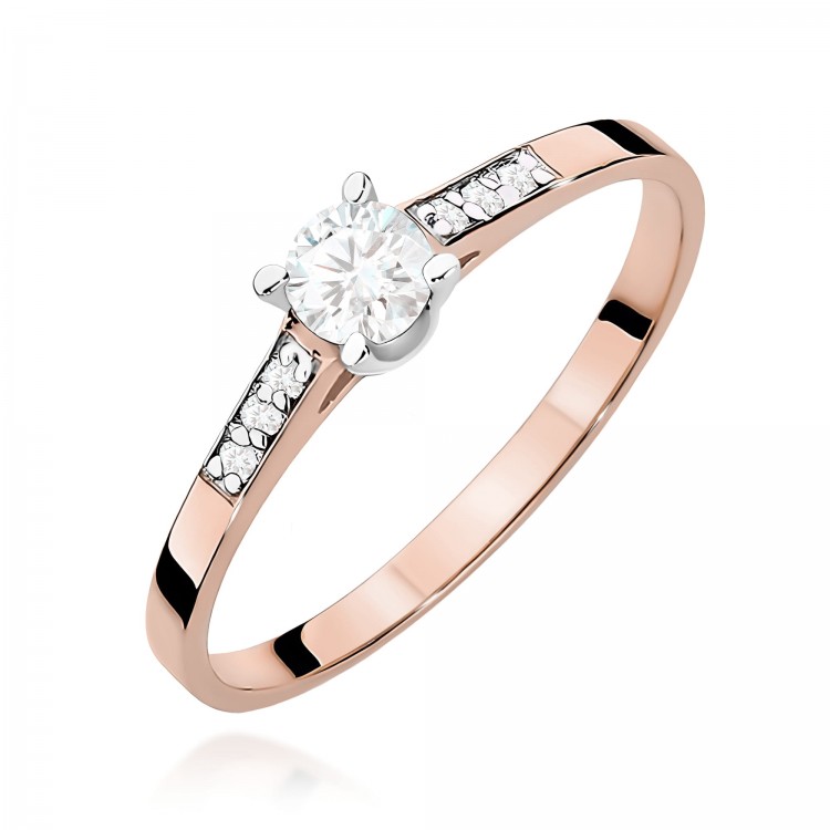 Sužadėtuvių žiedas 0,21ct Lab. briliantu