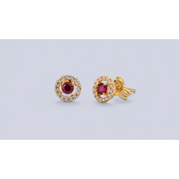 Gold earrings